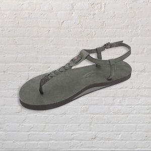 {Rainbow} T-strap sandal